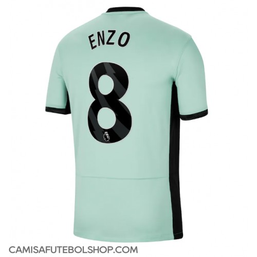 Camisa de time de futebol Chelsea Enzo Fernandez #8 Replicas 3º Equipamento 2023-24 Manga Curta